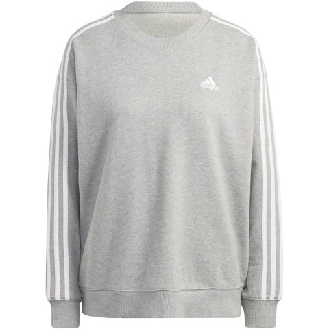 Adidas Bluza damska adidas Essentials 3-Stripes szara IC9905