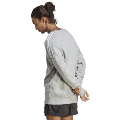 Adidas Bluza męska adidas Essentials French Terry 3-Stripes szara IC9319 Adidas Bluza męska adidas Essentials French Terry 3-Stripes szara IC9319