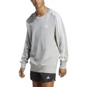 Adidas Bluza męska adidas Essentials French Terry 3-Stripes szara IC9319