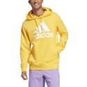 Adidas Bluza męska adidas Essentials French Terry Big Logo Hoodie żółta IC9834