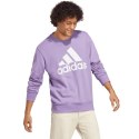 Adidas Bluza męska adidas Essentials French Terry Big Logo fioletowa IC9327