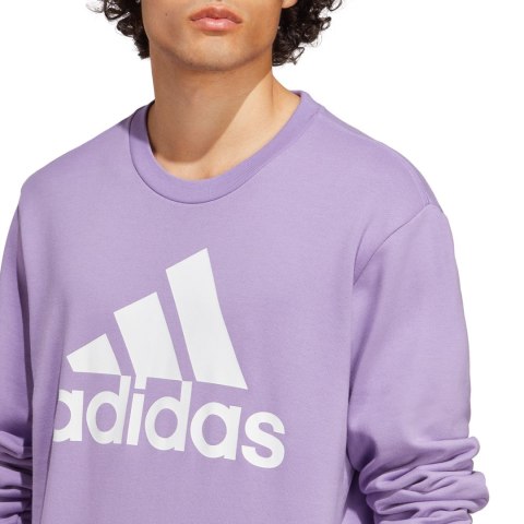 Adidas Bluza męska adidas Essentials French Terry Big Logo fioletowa IC9327 Adidas Bluza męska adidas Essentials French Terry Big Logo fioletowa IC9327