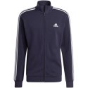 Adidas Dres męski adidas Basic 3-Stripes French Terry granatowy IC6765