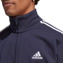 Adidas Dres męski adidas Basic 3-Stripes French Terry granatowy IC6765