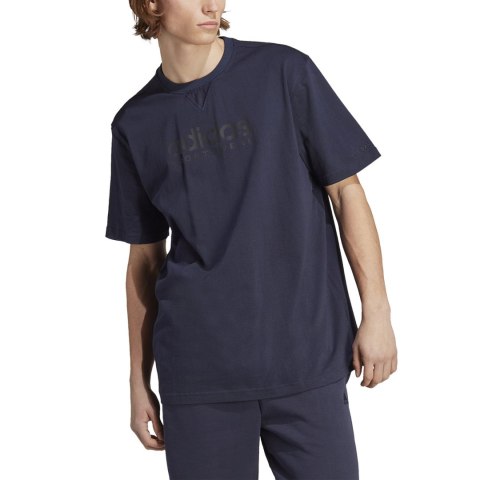 Adidas Koszulka męska adidas All SZN Graphic Tee granatowa IC9812 Adidas Koszulka męska adidas All SZN Graphic Tee granatowa IC9812