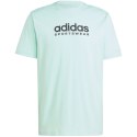 Adidas Koszulka męska adidas All SZN Graphic Tee miętowa IC9814