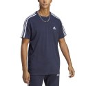 Adidas Koszulka męska adidas Essentials Single Jersey 3-Stripes Tee granatowa IC9335