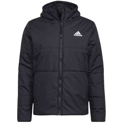 Adidas Kurtka męska adidas BSC 3-Stripes Hooded Insulated czarna HG6276