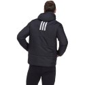 Adidas Kurtka męska adidas BSC 3-Stripes Hooded Insulated czarna HG6276