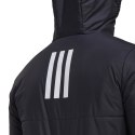 Adidas Kurtka męska adidas BSC 3-Stripes Hooded Insulated czarna HG6276