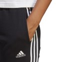 Adidas Spodnie damskie adidas Essentials 3-Stripes French Terry Cuffed czarne IC8770