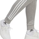 Adidas Spodnie damskie adidas Essentials 3-Stripes French Terry Cuffed szare IC9922