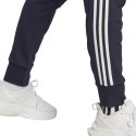 Adidas Spodnie męskie adidas Essentials French Terry Tapered Cuff 3-Stripes granatowe IC9406