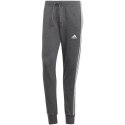 Adidas Spodnie męskie adidas Essentials French Terry Tapered Cuff 3-Stripes szare IC9408