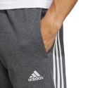 Adidas Spodnie męskie adidas Essentials French Terry Tapered Cuff 3-Stripes szare IC9408