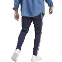 Adidas Spodnie męskie adidas Essentials Single Jersey Tapered Open Hem 3-Stripes granatowe IC0045