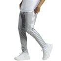 Adidas Spodnie męskie adidas Essentials Single Jersey Tapered Open Hem 3-Stripes szare IC0046