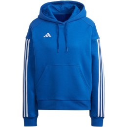 Adidas teamwear Bluza damska adidas Tiro 23 Competition Cotton Hoodie niebieska IC4617