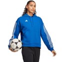 Adidas teamwear Bluza damska adidas Tiro 23 Competition Cotton Hoodie niebieska IC4617