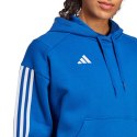 Adidas teamwear Bluza damska adidas Tiro 23 Competition Cotton Hoodie niebieska IC4617