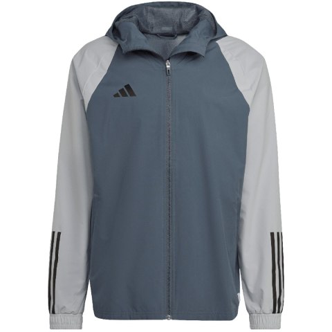 Adidas teamwear Kurtka męska adidas Tiro 23 Competition All-Weather szara HU1320