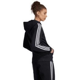 Adidas Bluza damska adidas Essentials 3-Stripes Full-Zip Fleece czarna HZ5743