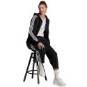 Adidas Bluza damska adidas Essentials 3-Stripes Full-Zip Fleece czarna HZ5743