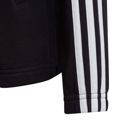 Adidas Bluza dla dzieci adidas Essentials 3-Stripes Full-Zip Hoodie czarna IC3634 Adidas Bluza dla dzieci adidas Essentials 3-Stripes Full-Zip Hoodie czarna IC3634