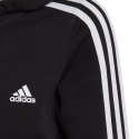 Adidas Bluza dla dzieci adidas Essentials 3-Stripes Full-Zip Hoodie czarna IC3634