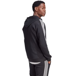 Adidas Bluza męska adidas Essentials Fleece 3-Stripes Full-Zip czarna IB4029