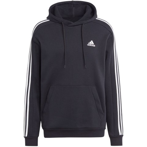 Adidas Bluza męska adidas Essentials Fleece 3-Stripes Hoodie czarna IB4028