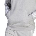 Adidas Bluza męska adidas Essentials Fleece 3-Stripes Hoodie szara IJ6474