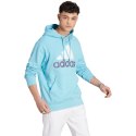 Adidas Bluza męska adidas Essentials French Terry Big Logo Hoodie błękitna IJ8588