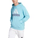 Adidas Bluza męska adidas Essentials French Terry Big Logo Hoodie błękitna IJ8588