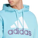 Adidas Bluza męska adidas Essentials French Terry Big Logo Hoodie błękitna IJ8588