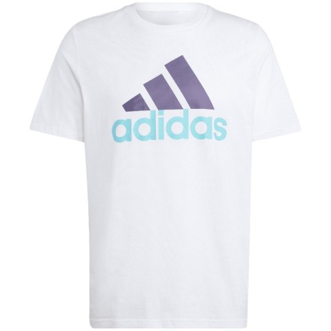 Adidas Koszulka męska adidas Essentials Single Jersey Big Logo Tee biała IJ8579