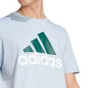 Adidas Koszulka męska adidas Essentials Single Jersey Big Logo Tee błękitna IJ8576