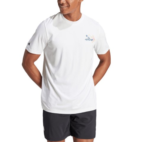 Adidas Koszulka męska adidas Tennis APP biała II5917 Adidas Koszulka męska adidas Tennis APP biała II5917