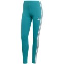 Adidas Legginsy damskie adidas Essentials 3-Stripes High-Waisted Single niebieskie IL3378