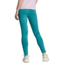 Adidas Legginsy damskie adidas Essentials 3-Stripes High-Waisted Single niebieskie IL3378