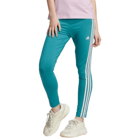 Adidas Legginsy damskie adidas Essentials 3-Stripes High-Waisted Single niebieskie IL3378 Adidas Legginsy damskie adidas Essentials 3-Stripes High-Waisted Single niebieskie IL3378
