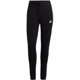 Adidas Spodnie damskie adidas Essentials 3-Stripes Fleece czarne HZ5753