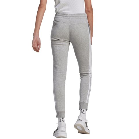 Adidas Spodnie damskie adidas Essentials 3-Stripes Fleece szare IL3282 Adidas Spodnie damskie adidas Essentials 3-Stripes Fleece szare IL3282