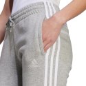 Adidas Spodnie damskie adidas Essentials 3-Stripes Fleece szare IL3282