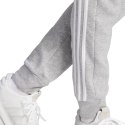 Adidas Spodnie męskie adidas Essentials Fleece 3-Stripes Tapered Cuff szare IJ6494