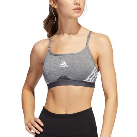 Adidas Stanik damski adidas Aeroreact Training Light-Support 3-Stripes Bra ciemnoszary HC7870 Adidas Stanik damski adidas Aeroreact Training Light-Support 3-Stripes Bra ciemnoszary HC7870