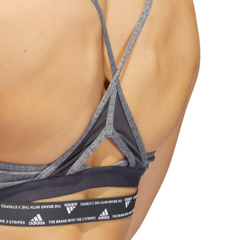 Adidas Stanik damski adidas Aeroreact Training Light-Support 3-Stripes Bra ciemnoszary HC7870 Adidas Stanik damski adidas Aeroreact Training Light-Support 3-Stripes Bra ciemnoszary HC7870