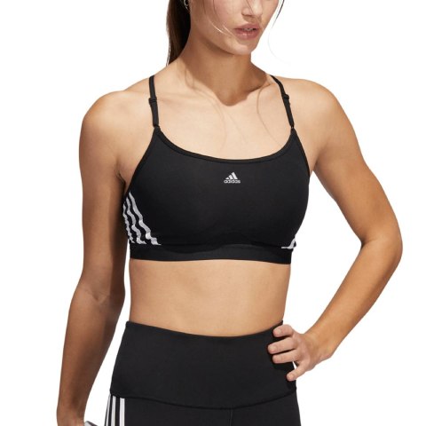 Adidas Stanik sportowy adidas Aeroreact Training Light-Support 3-Stripes Bra czarny HC7862 Adidas Stanik sportowy adidas Aeroreact Training Light-Support 3-Stripes Bra czarny HC7862