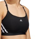 Adidas Stanik sportowy adidas Aeroreact Training Light-Support 3-Stripes Bra czarny HC7862