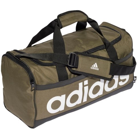 Adidas Torba adidas Essentials Linear Duffel Medium zielona HR5350 Adidas Torba adidas Essentials Linear Duffel Medium zielona HR5350